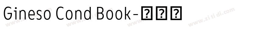 Gineso Cond Book字体转换